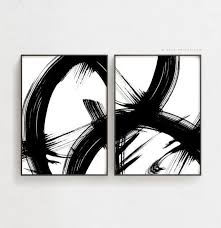 Black And White Framed Art Set Of 2 Black Brush Strokes Abstract Wall Art Set Of 2 Prints Black Ink Modern Contemporary Abstract Painting Black And White Abstract Art Posters In 2020 Abstract Art Poster Abstract Wall Art Contemporary Abstract Painting