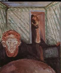 эдвард мунк Self Portrait Between The Clock And The Bed Sandro Botticelli Museum Envy Edvard Munch Edvard Munch Art Painting