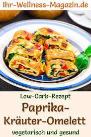 Low Carb Paprika Krauter Omelett Gesundes Vegetarisches Hauptgericht Kohlenhydratfreie Rezepte Abendessen Vegetarisches Hauptgericht Almased Rezepte
