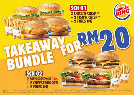 Burger king coupon codes and discount deals. Burger King Takeaway Bundle For Rm20 Promotion 9 March 2020 28 April 2020
