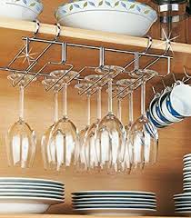 Porte Verres A Pied Suspendu En Acier Inoxydable Pour Dessous D Etagere Amazon Fr Cuisine Maison Porte Verre Porte Verre A Vin Verre A Pied