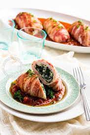 Bacon Wrapped Chicken Rolls Recipe Chicken Wraps Bacon Wrapped Chicken Bacon Wrapped