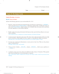 Chapter 24 The Immune System And Disease Worksheet Answers Nidecmege