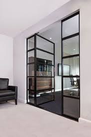 Stahl Glas Tur Schiebetur Glas Glastur Wohnzimmer Glastur