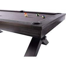 Plank Hide Vox Industrial Grey Play Surface Black Metal Frame Pool Table Black Metal Frame Pool Table Billiard Accessories