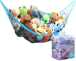 Generally, toy hammocks are hung in a corner of a room with two or three joints and mounting hooks. Baby Decorative Wall Corner Toy Storage For Kids Room Pink Large Miniowls Toy Hammock Hanging Net For Stuffed Animal Storage Or Playroom Organization Storage Organization