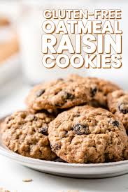Gluten Free Oatmeal Raisin Cookies Recipe In 2020 Gluten Free Oatmeal Raisin Cookies Oatmeal Raisin Cookie Recipes Oatmeal Raisin
