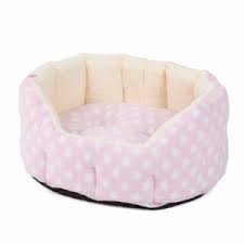 Well fortunately this covered dog bed turned out to be of a decent quality the egg crate is the thick, firm kind that will not pack soon. House Of Paws Fleece Star Snuggle Oval Puppy Bed Pink Medium Pets At Home