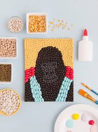 Bean Art Animals Inspired By Dolittle Handmade Charlotte Handmade Charlotte Kids Art Projects Art For Kids