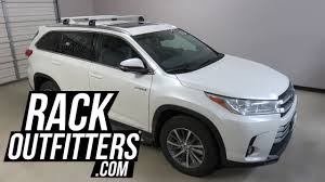 Xle roof rack cross bar install. Toyota Highlander With Thule Wingbar Evo Rapid Podium Roof Rack Crossbars Youtube