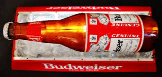 Budweiser Bottle On Ice Pool Table Light Circa 1980 S Lighted Bar Signs Pool Table Lighting Budweiser