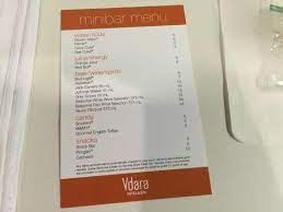 Prices Of Items In The Mini Bar Fridge Picture Of Vdara Hotel Spa At Aria Las Vegas Tripadvisor