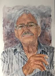 Howard Alston Streight "Forest Fire at Night" (1891). My great grandfather  was an American painter, often doing portraits super fast while a music box  was playing.