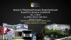 Blok p, kampus kuala lumpur ukm, jalan raja muda abdul aziz, 50300 kuala lumpur, federal territory of kuala lumpur, malezya adres. Perhimpunan Kakitangan Kampus Kuala Lumpur Bil 2 2018 Pejabat Pro Naib Canselor Kampus Kuala Lumpur