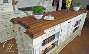 walnut wood countertop kitchen island