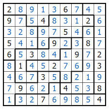 There's a new puzzle every day! Jigsaw Sudoku