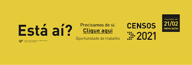 O instituto nacional de estatística, i. Censos 2021 Recrutamento De Recenseadores Portal Institucional