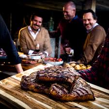 On a gas grill, crank up the burners. Big Green Egg T Bone Steak