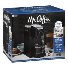 Easy switch with power indicator lights up to show coffee maker is on, or to remind you to shut it off compact design is great for small spaces; Mr Coffee Single Serve Black K Cup Brewing System Walmart Com Walmart Com