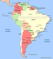 Con la población de más de 572 000 000 habitantes, norteamérica tiene sólo tres países: Mapa Politico De Sudamerica