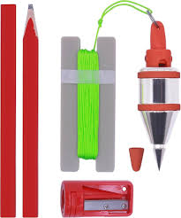 8 oz(227g) Steel Plumb Bob&16 ft(5m) String, Pencil Sharpener,2  Pencils,Line Used in Construction Can Quickly Stabilize the Door Plumb Bobs  : Amazon.in: Home & Kitchen