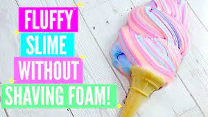 How To Make Fluffy Slime With Glue Stick Diy No Borax Eye Drops Baking Soda Liquid Starch Youtub Edible Slime Slime Without Shaving Cream Diy Fluffy Slime