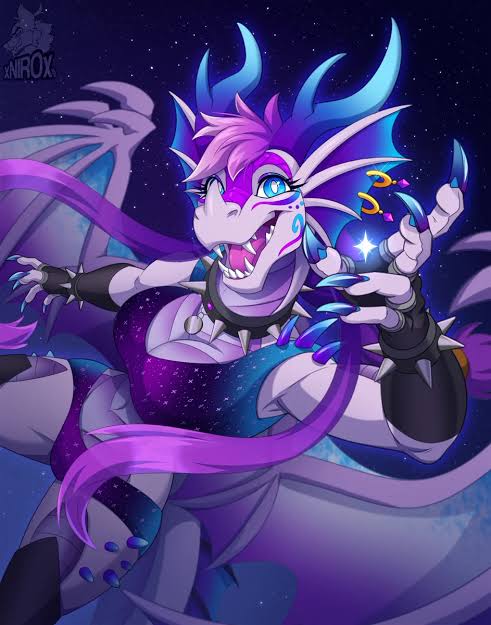 🦌Niro🦌🔜 Eurofurence on X: "C0mmish for @Cosmocodile !!! 🌌🐉✨ #dragon # furry" / X
