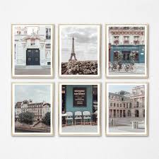 Paris Photography Prints Set Of 6 Wall Art Travel Room Decor With Images Travel Wall Art Art Gallery Wall Photography Wall Art