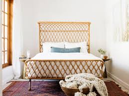 Bohemian headboard, rattan bamboo headboard, cane headboard, wooden bed board, rattan wooden headboard. How To Make A Headboard Sunset Magazine