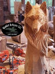 Www Woodlotartisa Wolf Head In Processing By Heather Bailey Wolf Head Made T In 2020 Chainsaw Carving Patterns Chainsaw Carving Bone Carving