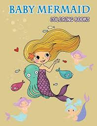 You can play free online little mermaid coloring games at coloringgames.net. Baby Mermaid Coloring Books 48 Challenging Game Coloring Page Little Mermaid For Kids By Fox Joni Amazon Ae