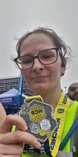 Today I did my 2nd half marathon. It's not a pb, and I'm surprised that I  even got so close. I barely ran in the last 6 weeks, as I first had