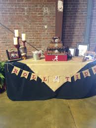 Grooms Alabama Table Nicole Did A Great Job On Matthews Grooms Table Grooms Cake Tables Grooms Table Alabama Grooms Cake