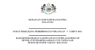 Pekeliling perkhidmatan bilangan 11 tahun 2011. Pekeliling Perkhidmatan Bilangan 4 Tahun 2002 Pekeliling Perkhidmatan Bilangan 11 Tahun 2001 Pekeliling Perkhidmatan Bilangan 1 Tahun 2008 Senarai Tambahan Kelayakan Yang Diiktiraf Oleh Kerajaan Yang Perlu Digunakan Dalam