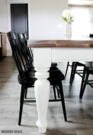 There is a wide lip all the way around the edge of the table top that just gives. Diy Farmhouse Dining Table Free Plans And Tutorial