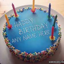 Write Anyone Name On Happy Birthday Candles Cake And Celebrate Their Birthday In Awesome Happy Birthday Candles Cake Happy Birthday Candles Write Name On Cake