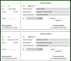Di dalamnya mencakup uang bangunan, jas almamater, kaos olahraga, baju batik, uang spp bulanan. Contoh Format Kwitansi Sekolah