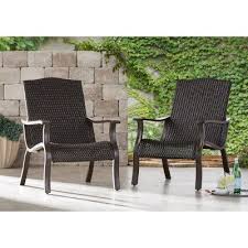 Member S Mark Agio Heritage 2 Pack Woven Adirondack Chair In 2020 Outdoor Daybed Lounge Chair Outdoor Patio Chairs
