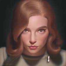 Queens Gambit Digital Painting The Queen S Gambit Anya Taylor Joy Queens Gambit