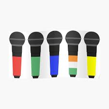 One Direction Microphone Colors Sticker By Disneysminnie Redbubble You can edit any of drawings via our online image editor before downloading. redbubble