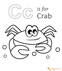 The crab is an animal that belongs to the crustacean family. C Is For Crab Coloring Page 03 Free C Is For Crab Coloring Page