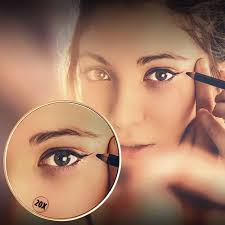 Espejo De Baño Redondo De Pared Con Aumento De 20x