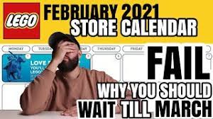 Store calendar march 2021 love building? Lego February 2021 Promotional Calendar Fail Youtube