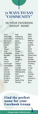 Facebook Group Name Ideas For New Facebook Group Owners In 2020 Group Names Ideas Facebook Groups Ideas Facebook Ads Examples