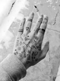 Minimal Tattoo Tumblr Small Hand Tattoos Doodle Tattoo Hand Tattoos For Guys