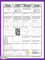 3rd Grade Math Homework Or Math Morning Work Common Core Aligned And Editable With Answer Keys Daily Math R Math Review Worksheets 3rd Grade Math Math Review