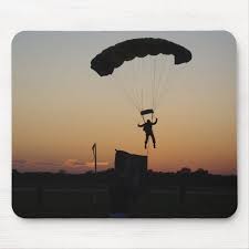 Select from premium parachute jumping of the highest quality. Skydiver Parachute At Sunset Sky Diver Mouse Pad Zazzle Com Adventure Aesthetic Sunset Sky Parachute