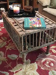 So my meals are served on my coffee table. Chicken Crate Repurposed Into A Coffee Table Crate Coffee Table Coffee Table Crate Decor