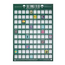 !$!$ if you buy a few off the same roll you may find them that way until you get comfortable noticing the easily over looked marks. 100 Things To Do Scratch Off Poster Interactive Art Fun Gifts For Grads Uncommon Goods