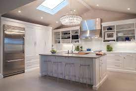 Just as with paint colors, there are many variations of pale and dark stains. Open Kitchen Cabinets Contemporary Kitchen Olga Adler Interiors